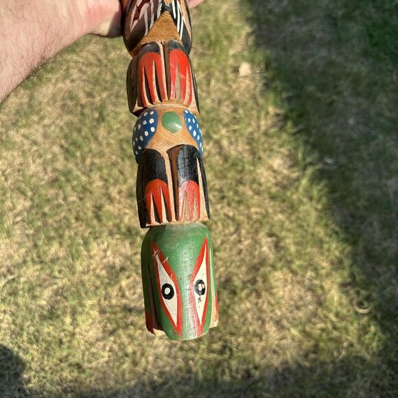 Makah Totem Neah Bay Olympic WA‎ 24.5" x 15.5" Hand Carved Painted NWC Sign Rick - Picture 12 of 16